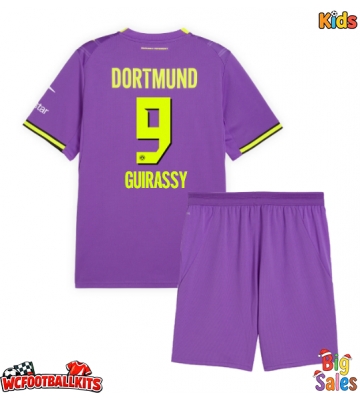 Borussia Dortmund Serhou Guirassy #9 Replica Third Stadium Kit for Kids 2026-27 Short Sleeve (+ pants)